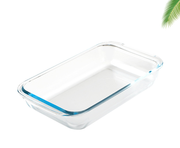 Pyrex glass baking high boron mixing rectangle tray quadrate baking household microwave glass bowls