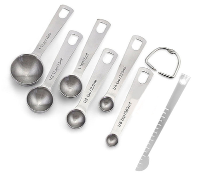 Top seller kitchen leveler with measuring cups spoons set of 7 piece