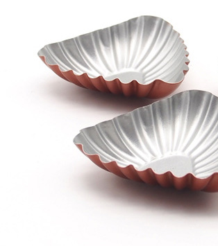 shell shape Baking Cupcake Pie Cookie Tins Pudding Egg Tart Mould