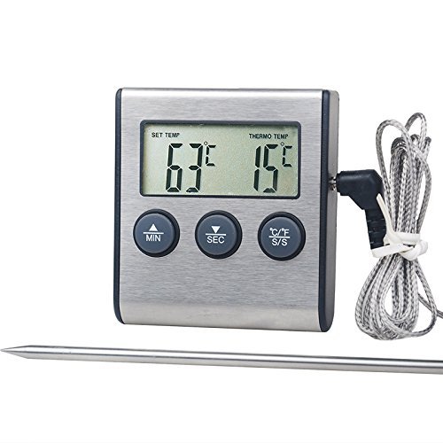 Kitchen BBQ thermometer digital meat temperature quick reed instruments with Timer