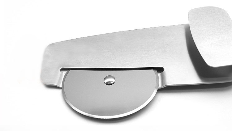 Server 4-in-1 design wheel slicer stainless steel kitchen tools pizza cutter