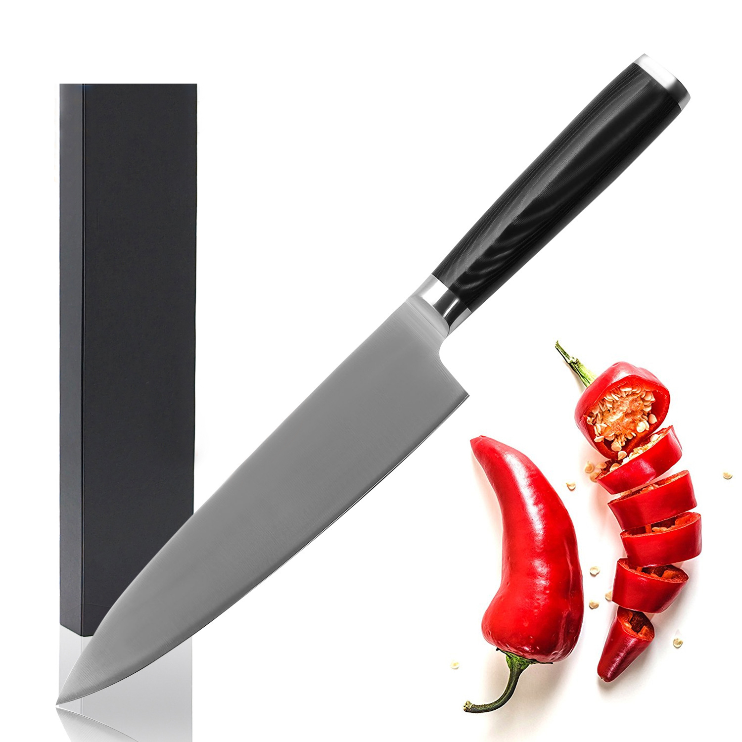 High carbon 8 inches 7Cr17 stainless steel butcher cooking tools kitchenware damascus kitchen chefs knife