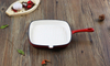 Enamel Surface Treatment Non-stick Frying Pan With Cover 