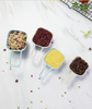 4 piece multi purpose square baking plastic adjustable measurement cups set and measuring spoons