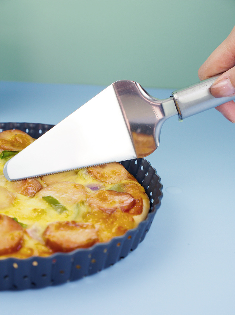 Stainless steel cooking tool cake pie pizza shovel server divider Pizza cutter