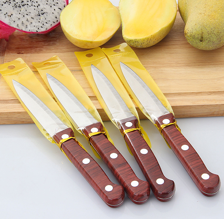 Cheap fruit vegetable knife stainless steel machete potato paring peeling knife
