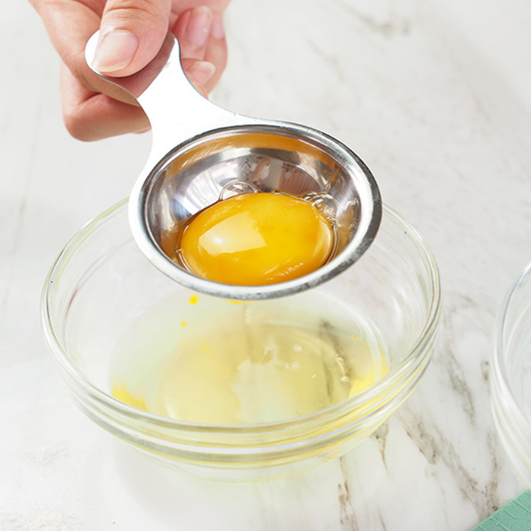 Kitchen Gadgets Tools Manual Stainless Steel Egg Sieve Dividers Egg Yolk White Eparator
