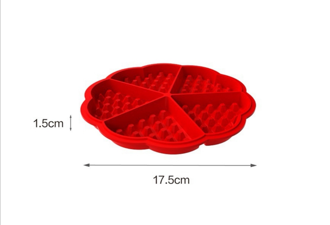Wholesale bakeware heart-shaped flower muffin mould silicone waffle baking pan molds