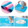 customized 65*45cm kitchen waterproof non-slip large silicone pastry mat with measurements