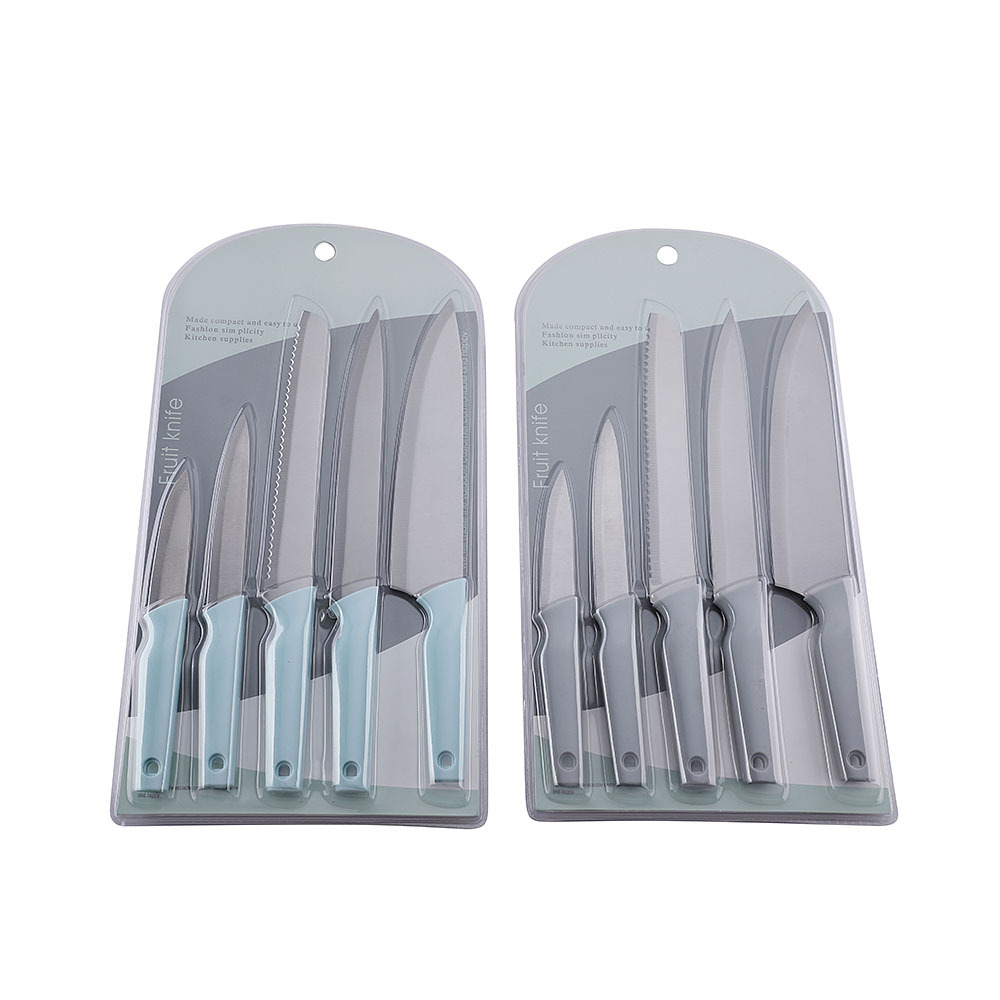 5 pieces multifunction fruit kitchen stainless steel cutlery knife
