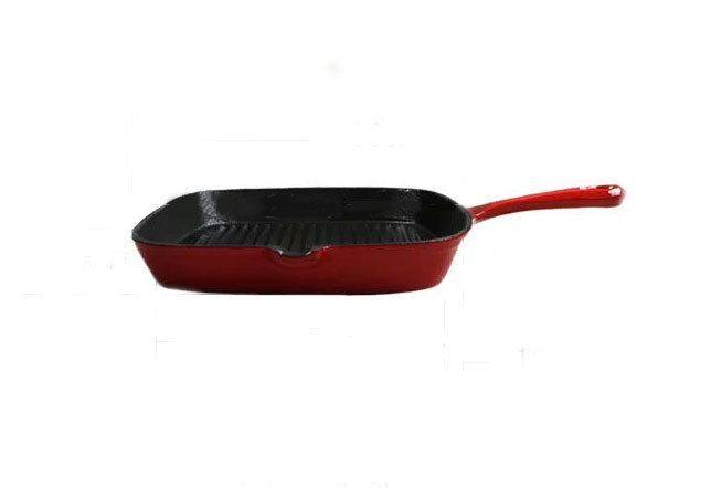 Enamel Surface Treatment Non-stick Frying Pan With Cover 