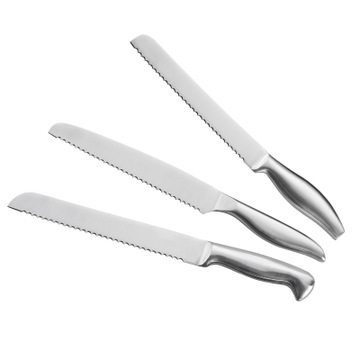 Bread hollow handle stainless steel domestic serrated kitchen knife sets