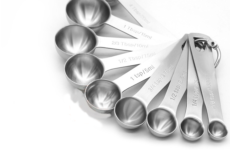 Kitchen measuring cups spoon set Stainless steel measuring cup and spoons set of 16 piece