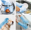 Dish washing reusable magic silicone cleaning brush sponge gloves