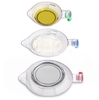 3 Pieces Kitchen Cooking Baking Transparent Measuring Cup with Handle