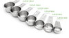 Kitchen measuring cups spoon set Stainless steel measuring cup and spoons set of 16 piece